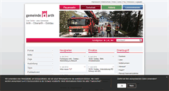Desktop Screenshot of feuerwehr-arth.ch